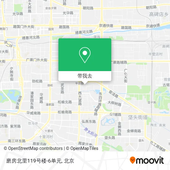 磨房北里119号楼-6单元地图
