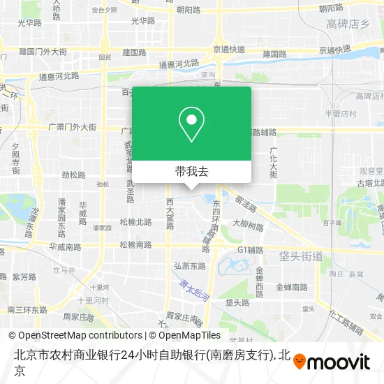 北京市农村商业银行24小时自助银行(南磨房支行)地图