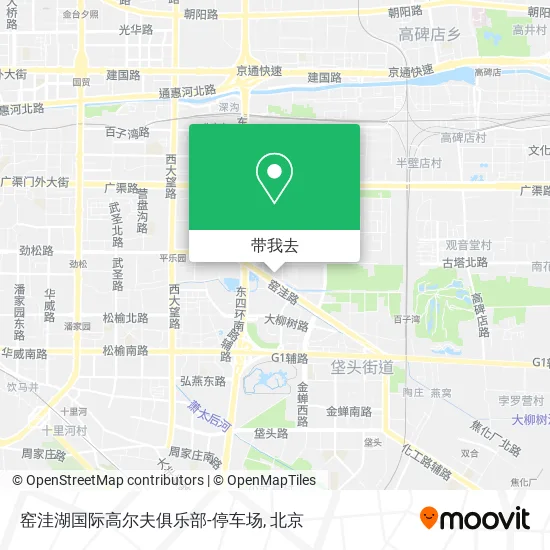 窑洼湖国际高尔夫俱乐部-停车场地图