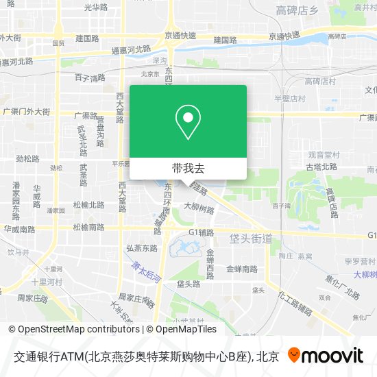 交通银行ATM(北京燕莎奥特莱斯购物中心B座)地图