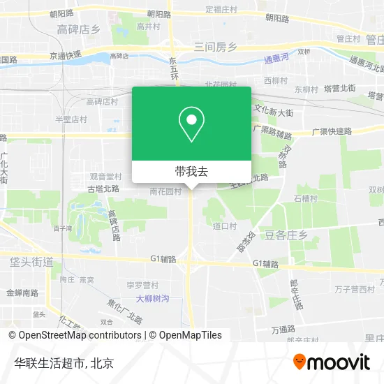 华联生活超市地图
