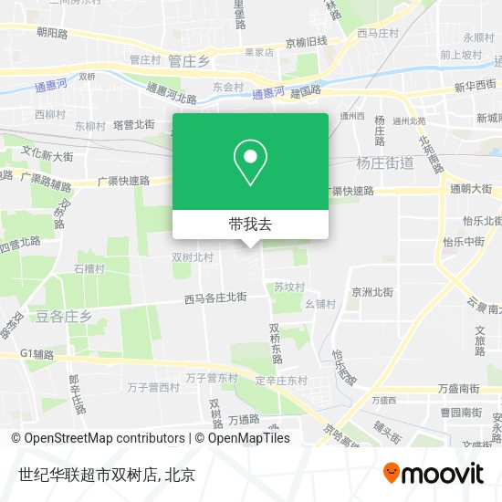 世纪华联超市双树店地图