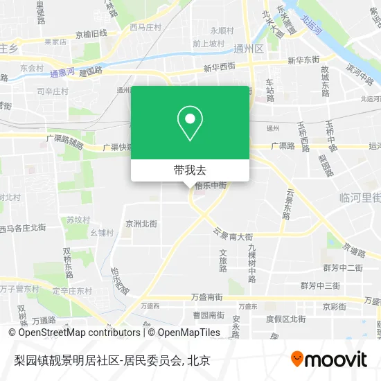 梨园镇靓景明居社区-居民委员会地图