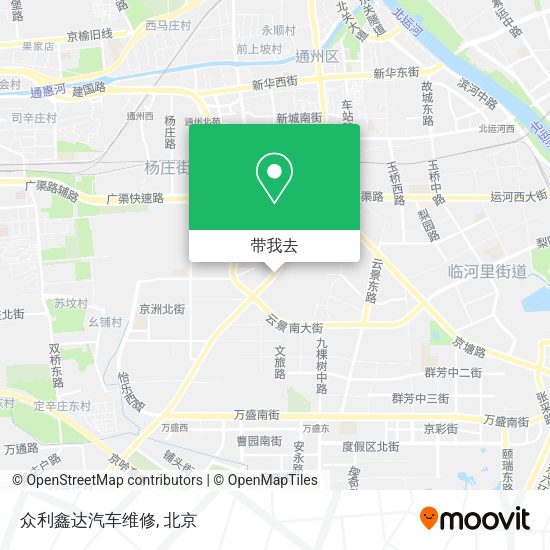 众利鑫达汽车维修地图