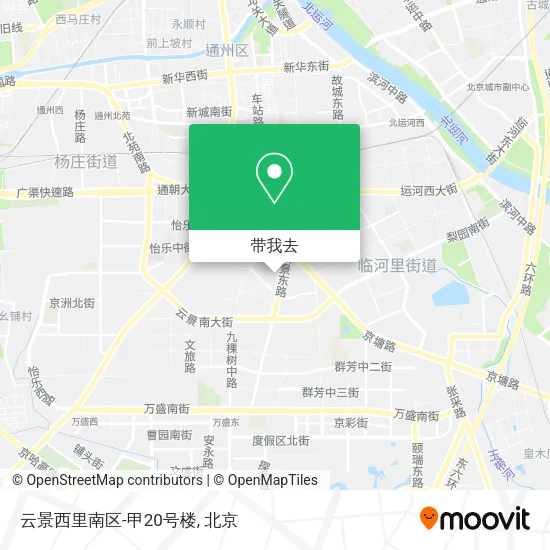 云景西里南区-甲20号楼地图