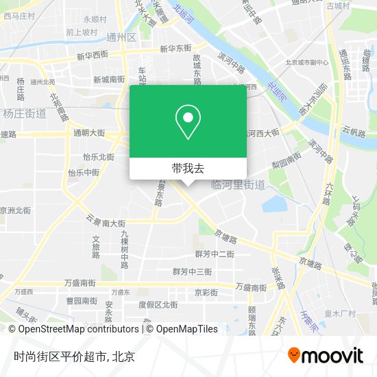 时尚街区平价超市地图