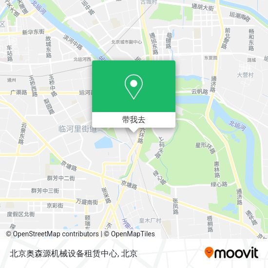 北京奥森源机械设备租赁中心地图