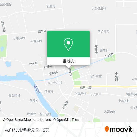 潮白河孔雀城悦园地图