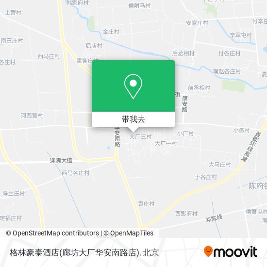 格林豪泰酒店(廊坊大厂华安南路店)地图