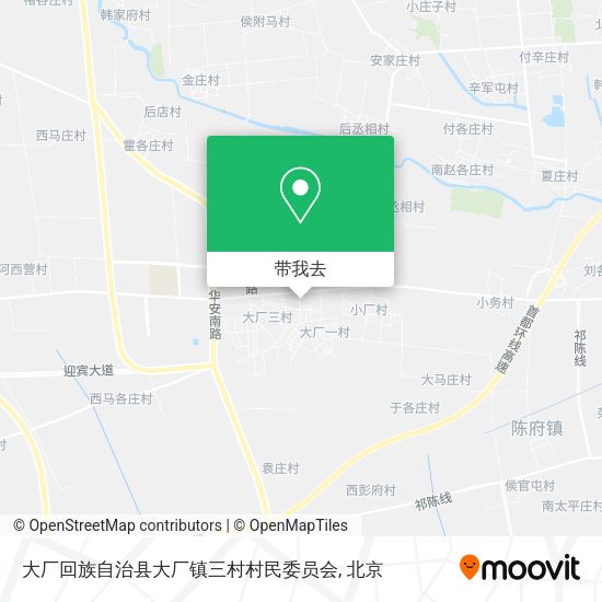 大厂回族自治县大厂镇三村村民委员会地图