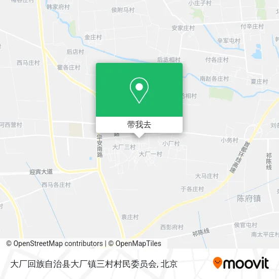 大厂回族自治县大厂镇三村村民委员会地图