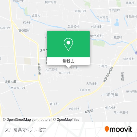 大厂清真寺-北门地图