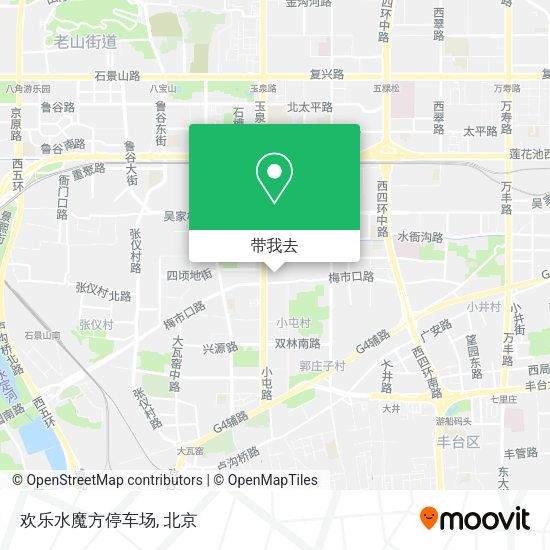 欢乐水魔方停车场地图