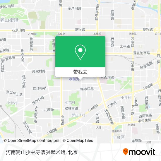 河南嵩山少林寺震兴武术馆地图