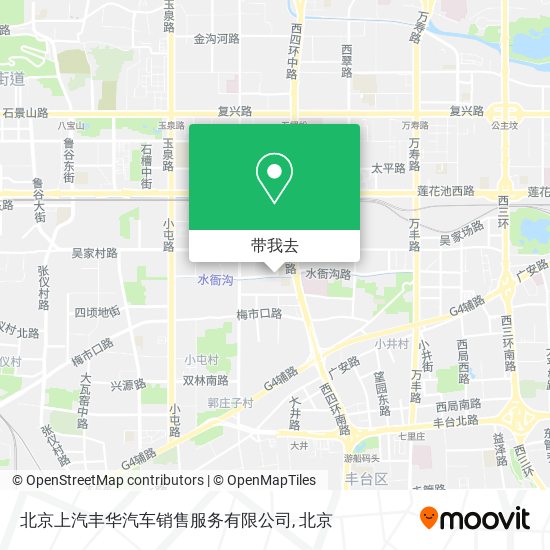 北京上汽丰华汽车销售服务有限公司地图