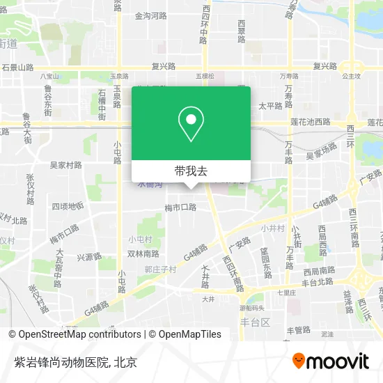 紫岩锋尚动物医院地图