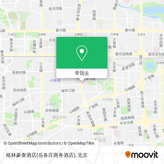 格林豪泰酒店(岳各庄商务酒店)地图