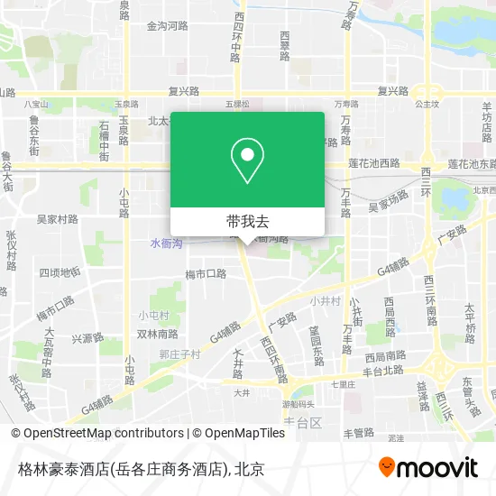 格林豪泰酒店(岳各庄商务酒店)地图