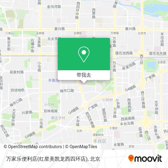万家乐便利店(红星美凯龙西四环店)地图