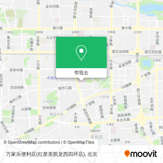 万家乐便利店(红星美凯龙西四环店)地图