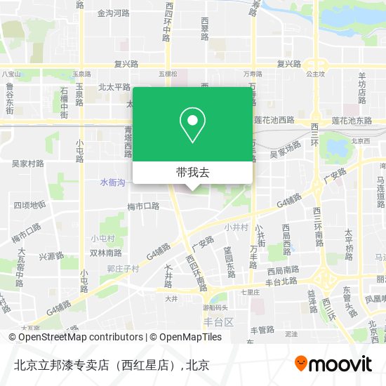 北京立邦漆专卖店（西红星店）地图