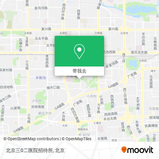 北京三0二医院招待所地图