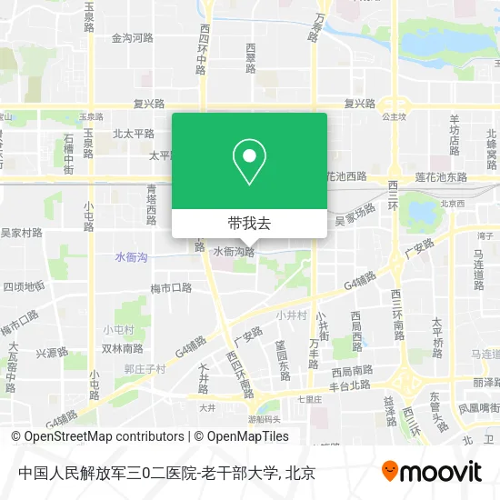 中国人民解放军三0二医院-老干部大学地图