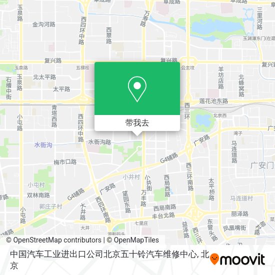 中国汽车工业进出口公司北京五十铃汽车维修中心地图