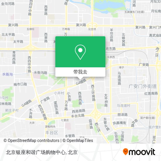 北京银座和谐广场购物中心地图