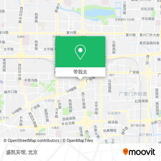 盛凯宾馆地图