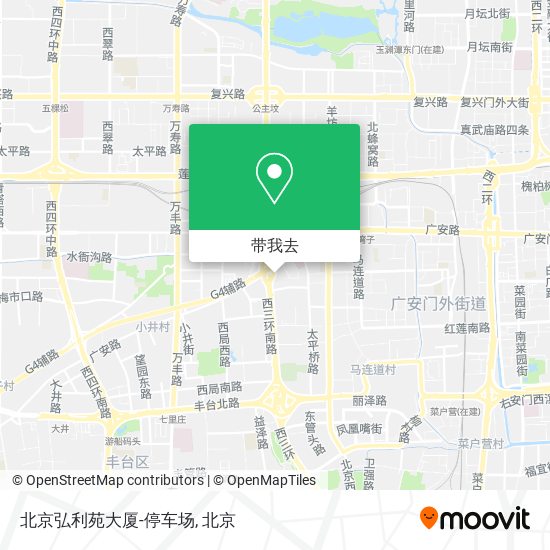 北京弘利苑大厦-停车场地图