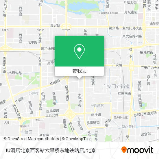 IU酒店北京西客站六里桥东地铁站店地图