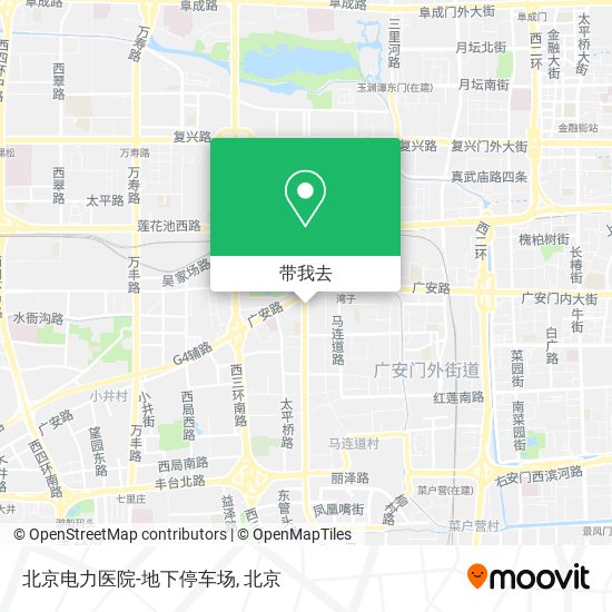 北京电力医院-地下停车场地图