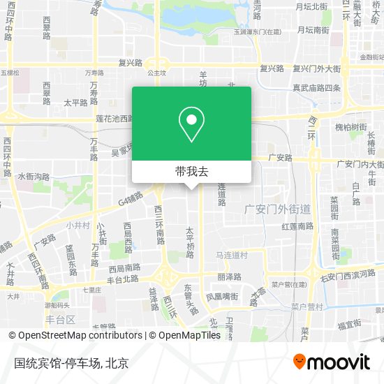 国统宾馆-停车场地图
