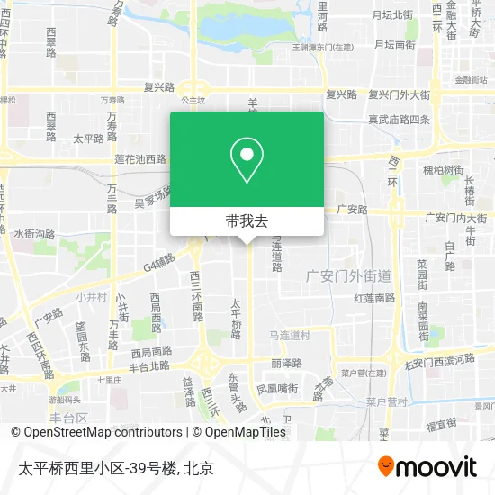 太平桥西里小区-39号楼地图