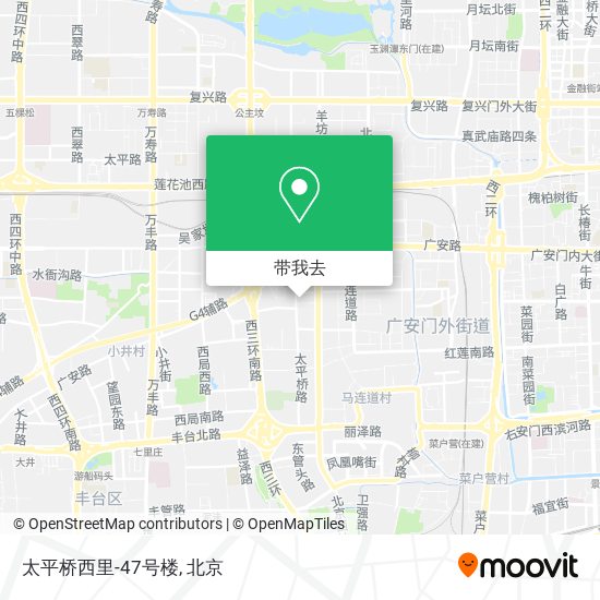 太平桥西里-47号楼地图