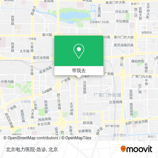 北京电力医院-急诊地图