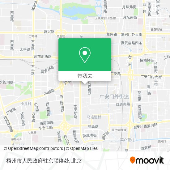 梧州市人民政府驻京联络处地图