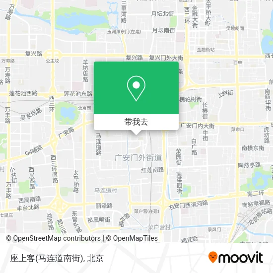座上客(马连道南街)地图