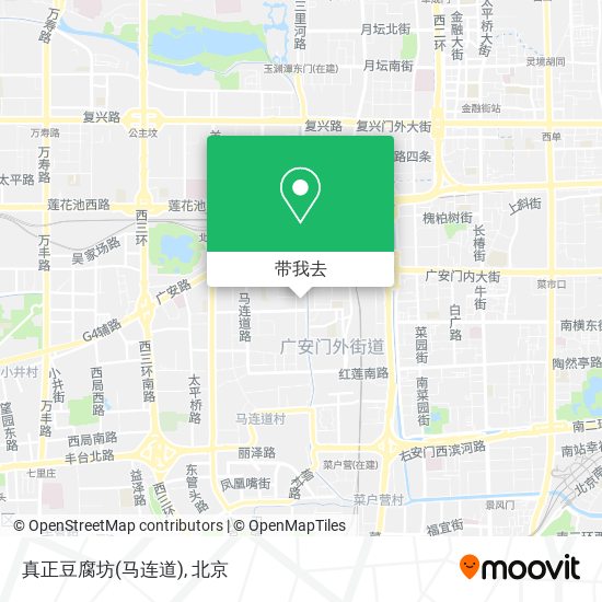 真正豆腐坊(马连道)地图