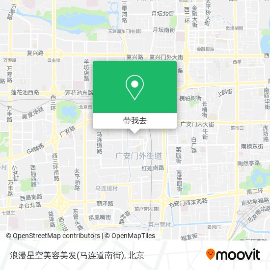 浪漫星空美容美发(马连道南街)地图