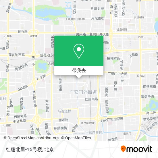 红莲北里-15号楼地图