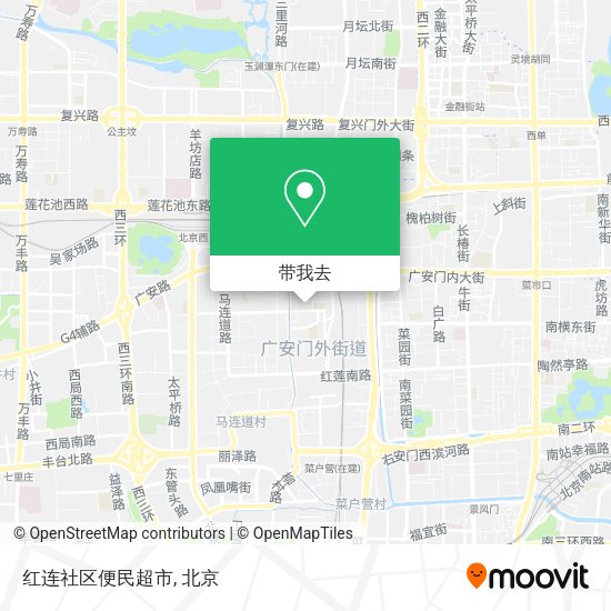 红连社区便民超市地图
