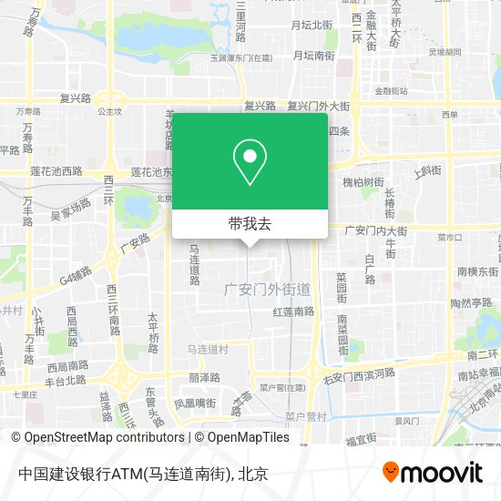 中国建设银行ATM(马连道南街)地图