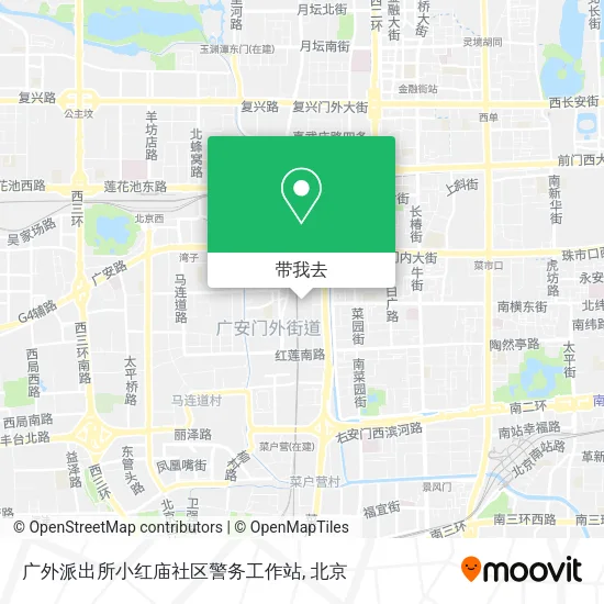 广外派出所小红庙社区警务工作站地图