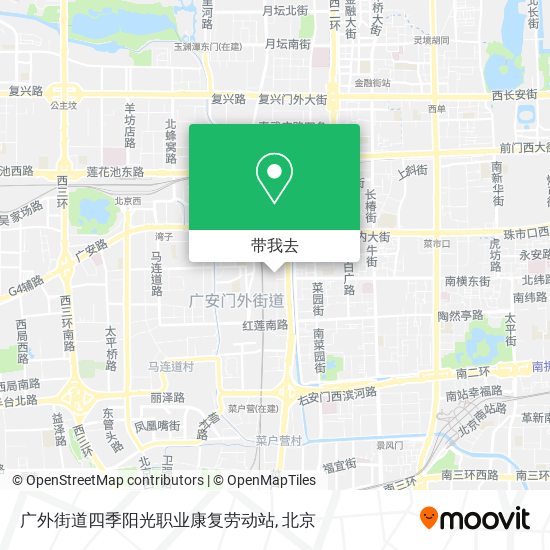 广外街道四季阳光职业康复劳动站地图
