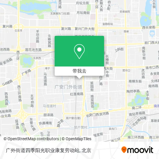 广外街道四季阳光职业康复劳动站地图