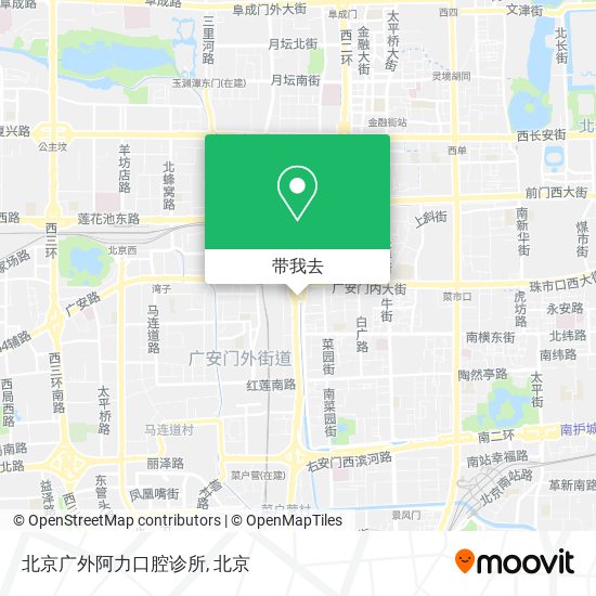 北京广外阿力口腔诊所地图
