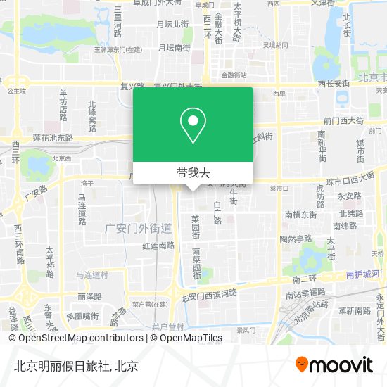 北京明丽假日旅社地图