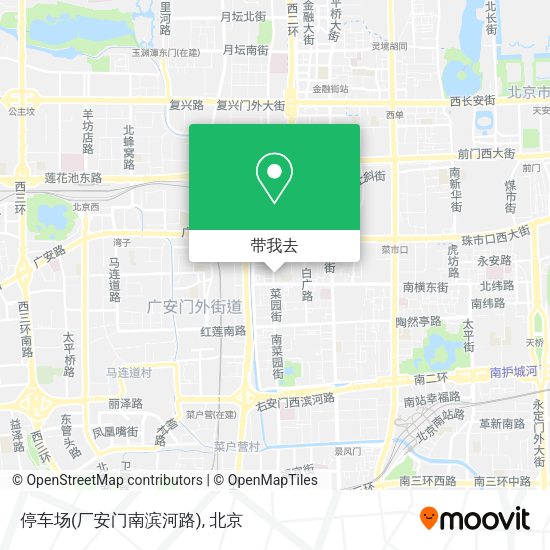 停车场(厂安门南滨河路)地图